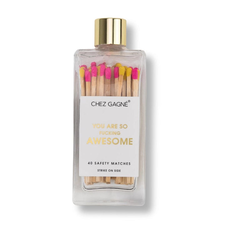 CHEZ GAGNE GLASS BOTTLE MATCHES