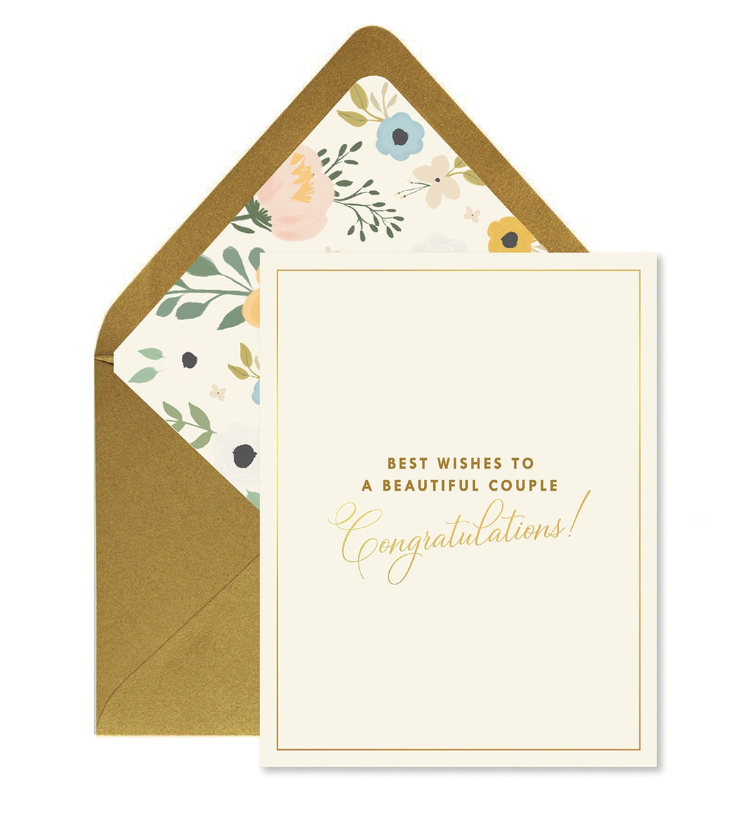 BEAUTIFUL COUPLE WEDDING GREETING CARD