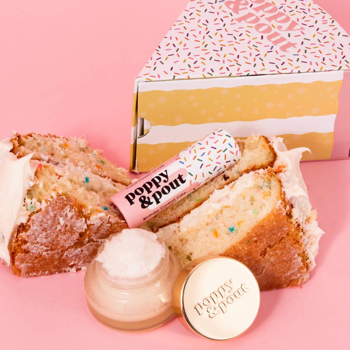POPPY & POUT BIRTHDAY CONFETTI CAKE LIP DUO