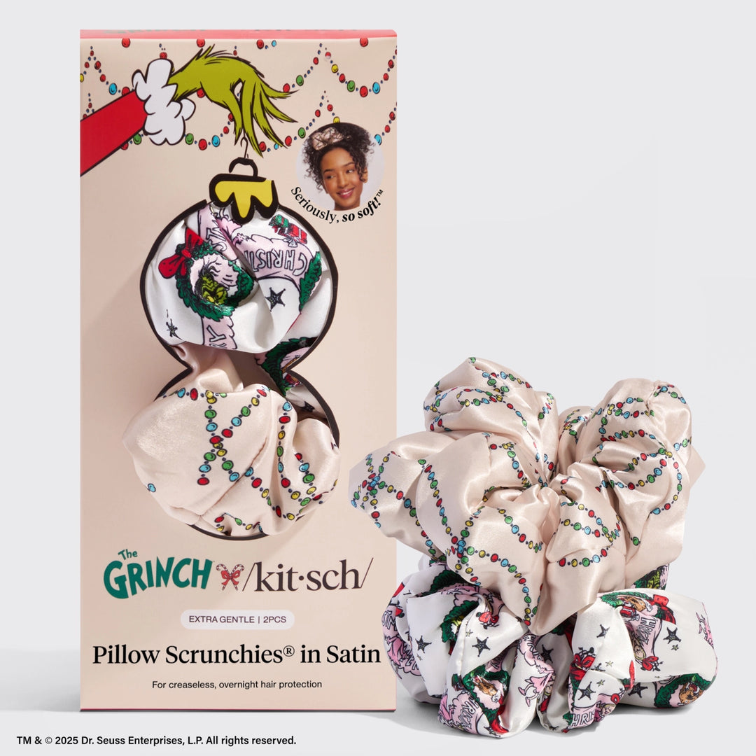THE GRINCH X KITSCH PILLOW SCRUNCHIES