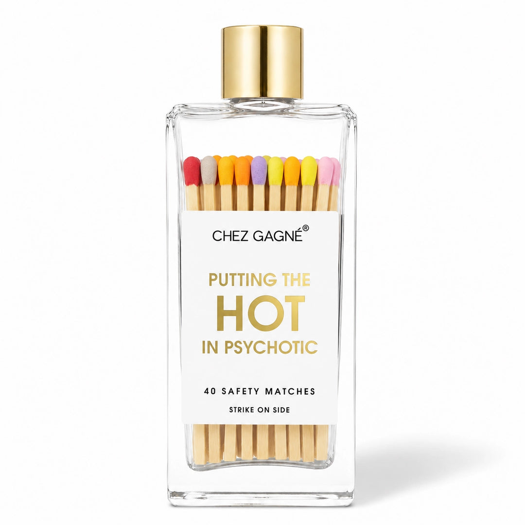 CHEZ GAGNE GLASS BOTTLE MATCHES