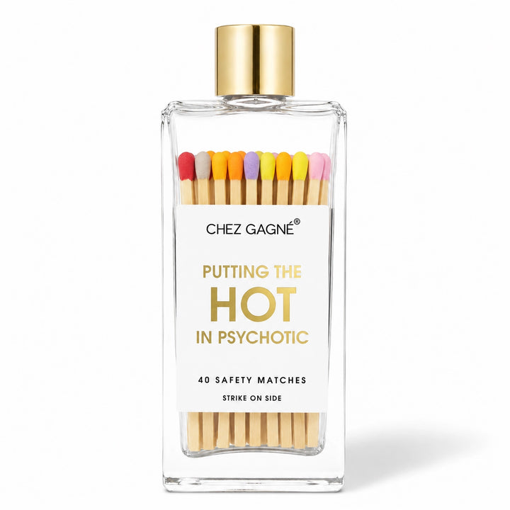 CHEZ GAGNE GLASS BOTTLE MATCHES