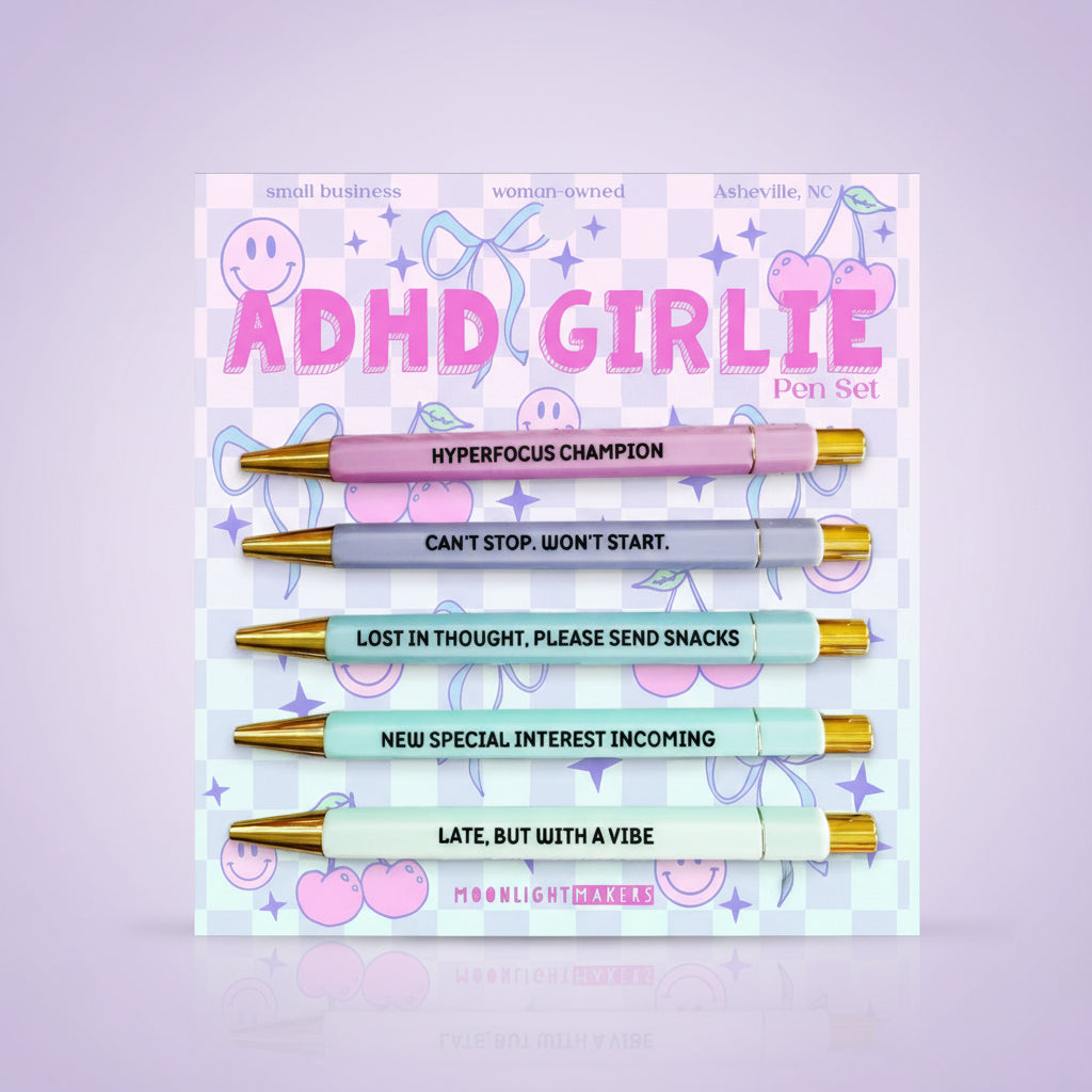 ADHD GIRLIE PEN SET