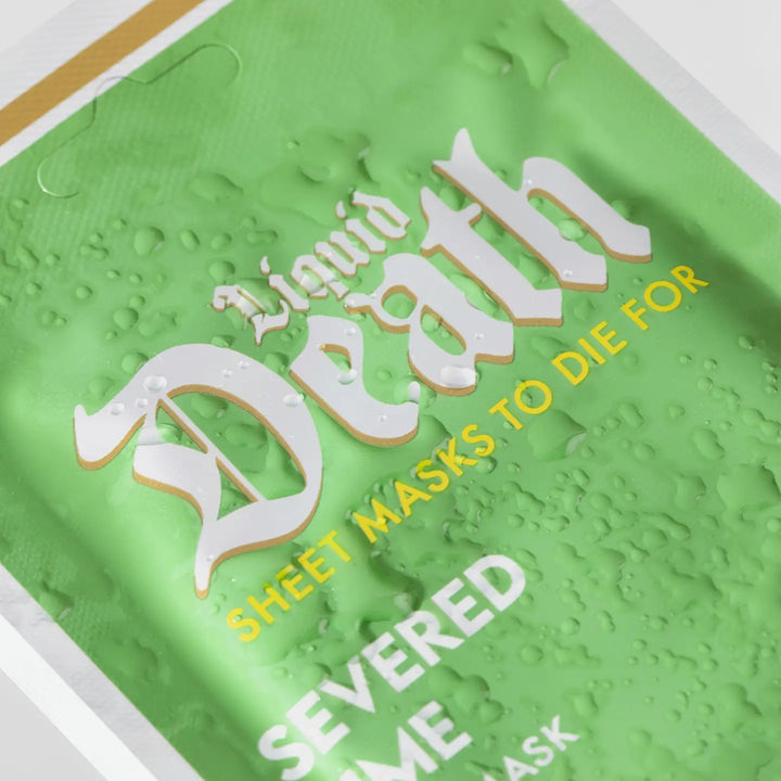 SEVERED LIME LIQUID DEATH REVITALIZING FACE MASK
