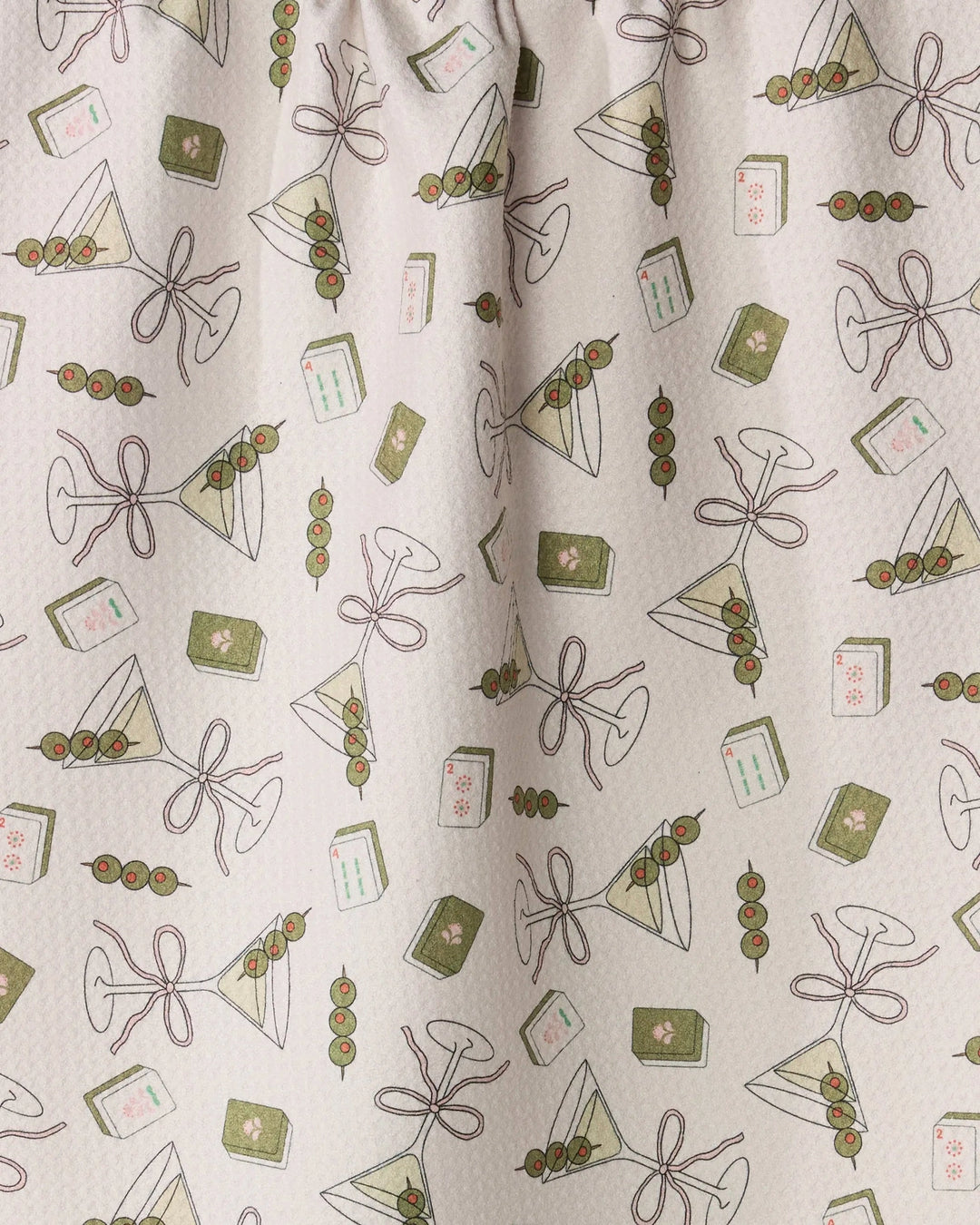 MARTINI TILES TEA TOWEL
