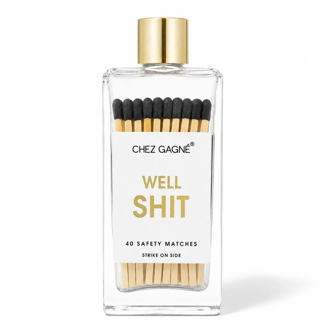 CHEZ GAGNE GLASS BOTTLE MATCHES
