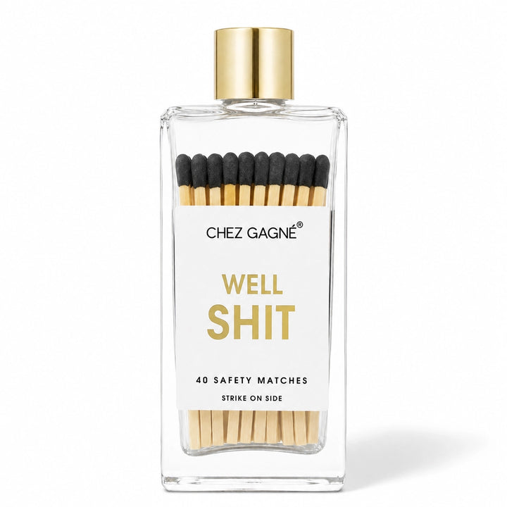 CHEZ GAGNE GLASS BOTTLE MATCHES