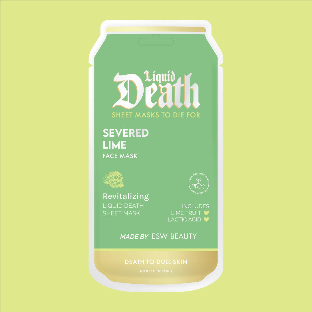 SEVERED LIME LIQUID DEATH REVITALIZING FACE MASK