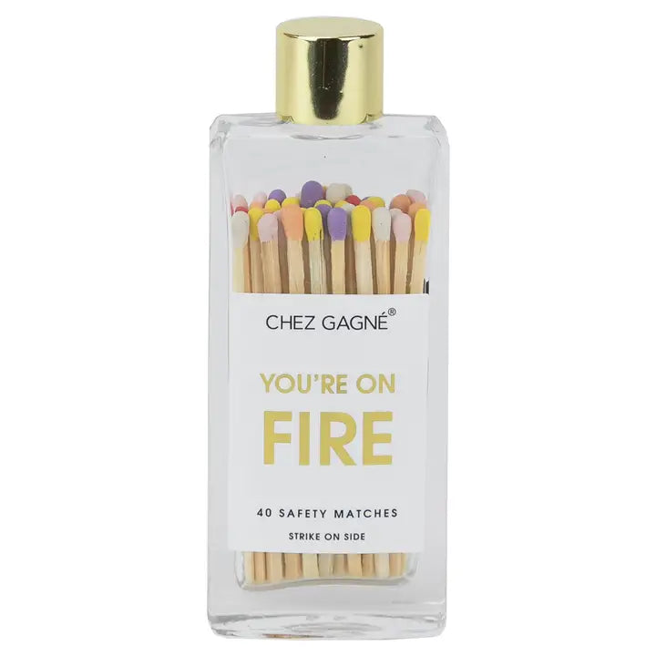 CHEZ GAGNE GLASS BOTTLE MATCHES