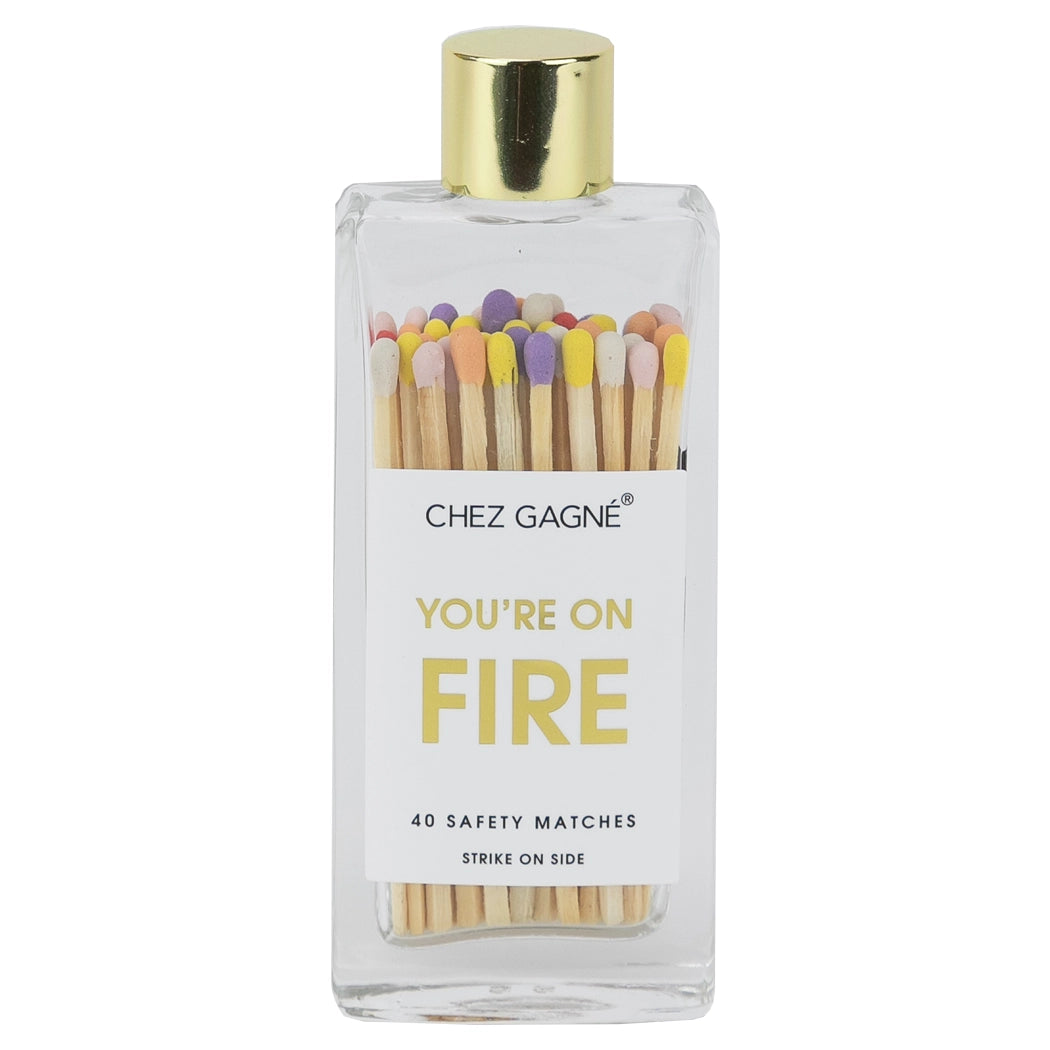 CHEZ GAGNE GLASS BOTTLE MATCHES