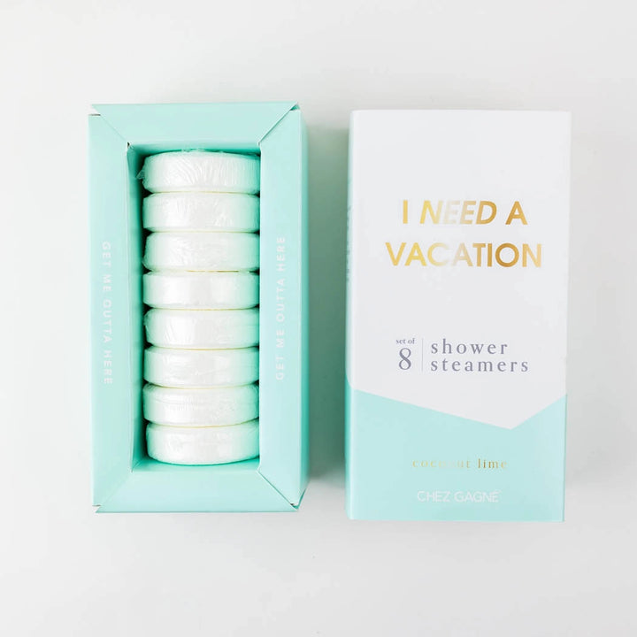 I NEED A VACATION SHOWER STEAMERS