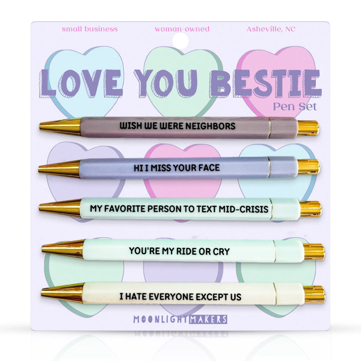LOVE YOU BESTIE PEN SET