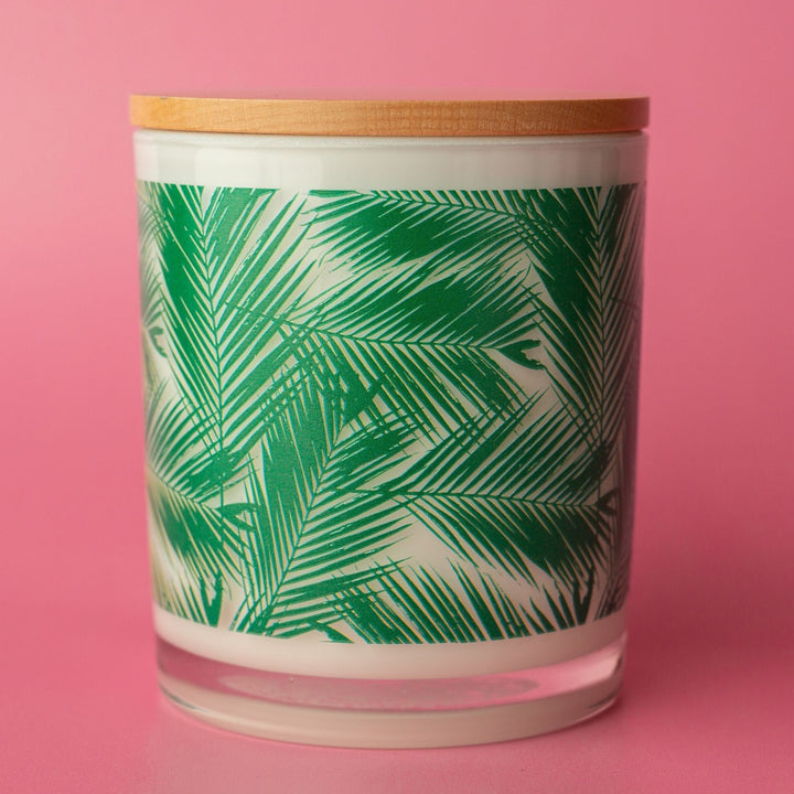 GREEN PALM LEAF CANDLE
