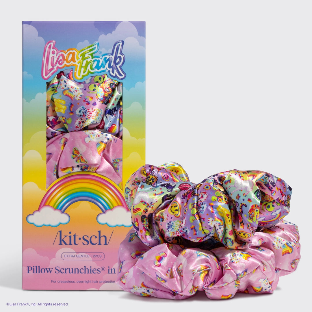 LISA FRANK X KITSCH PILLOW SCRUNCHIES