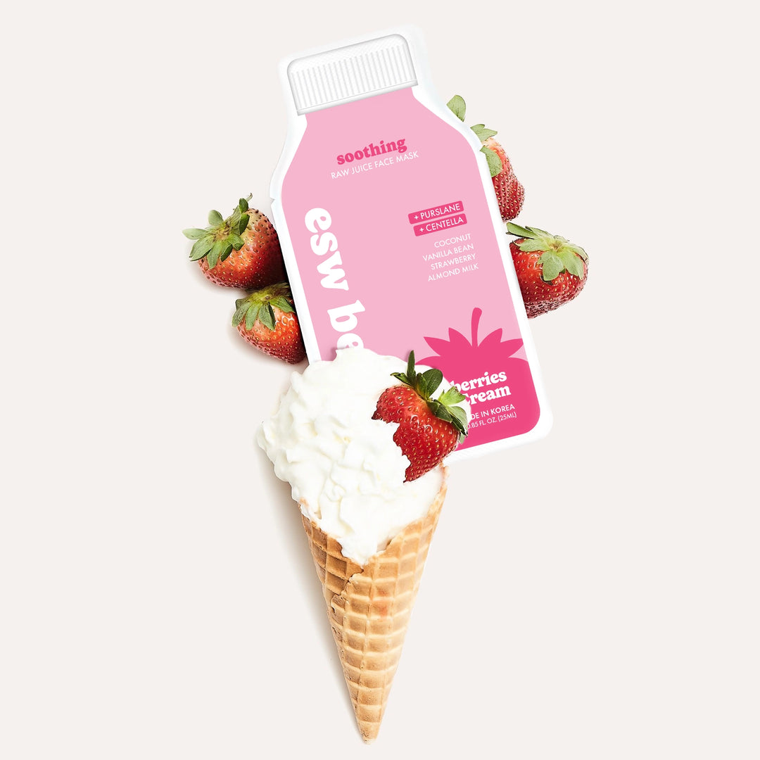 STRAWBERRIES & CREAM SOOTHING JUICE SHEET MASK