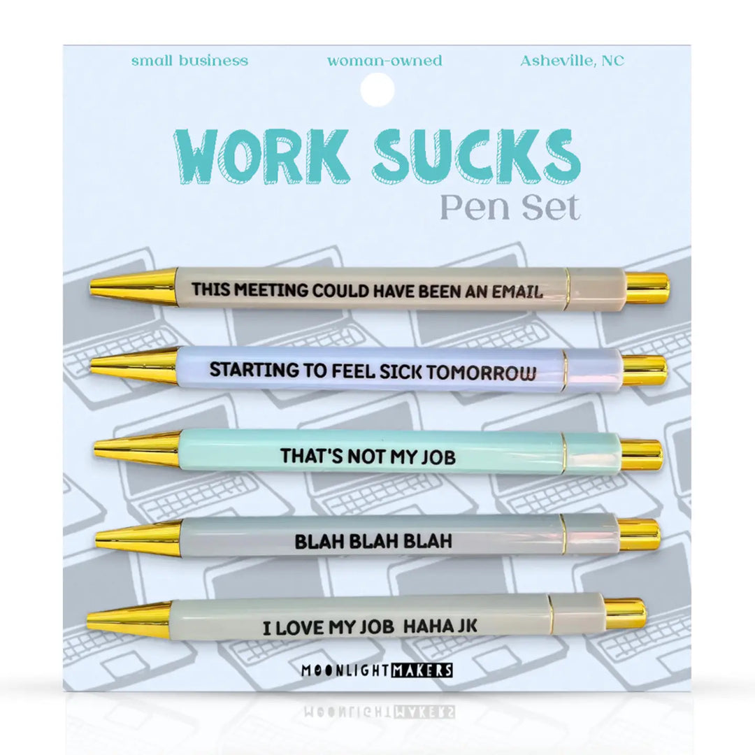 WORK SUCKS PEN SET