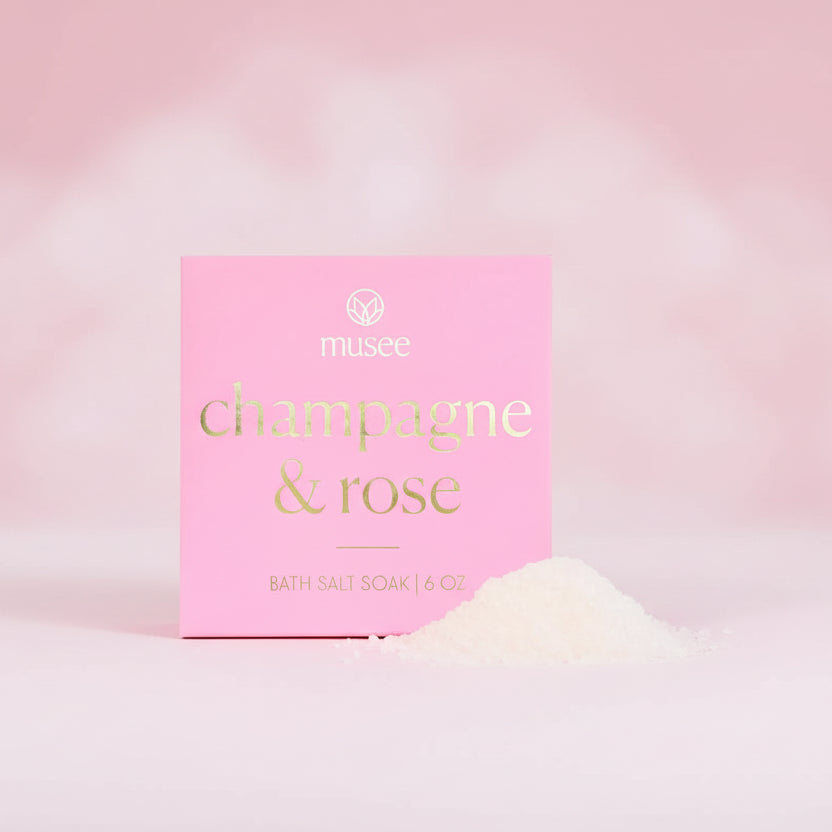 CHAMPAGNE & ROSE MINI BATH SALT SOAK