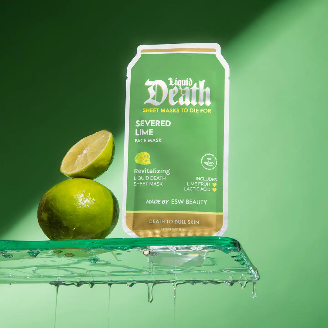 SEVERED LIME LIQUID DEATH REVITALIZING FACE MASK