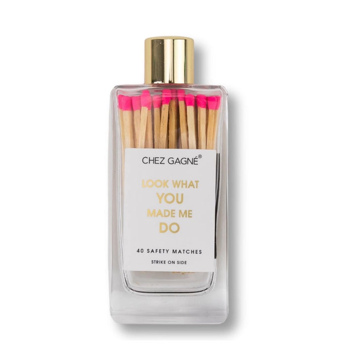 CHEZ GAGNE GLASS BOTTLE MATCHES