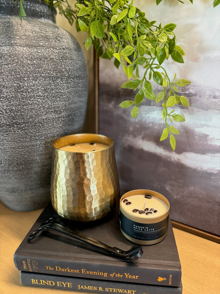 GOLD HAMMERED CANDLE