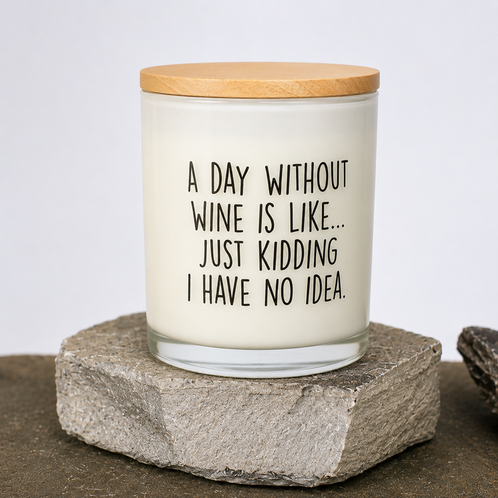 A DAY WITHOUT WINE CANDLE