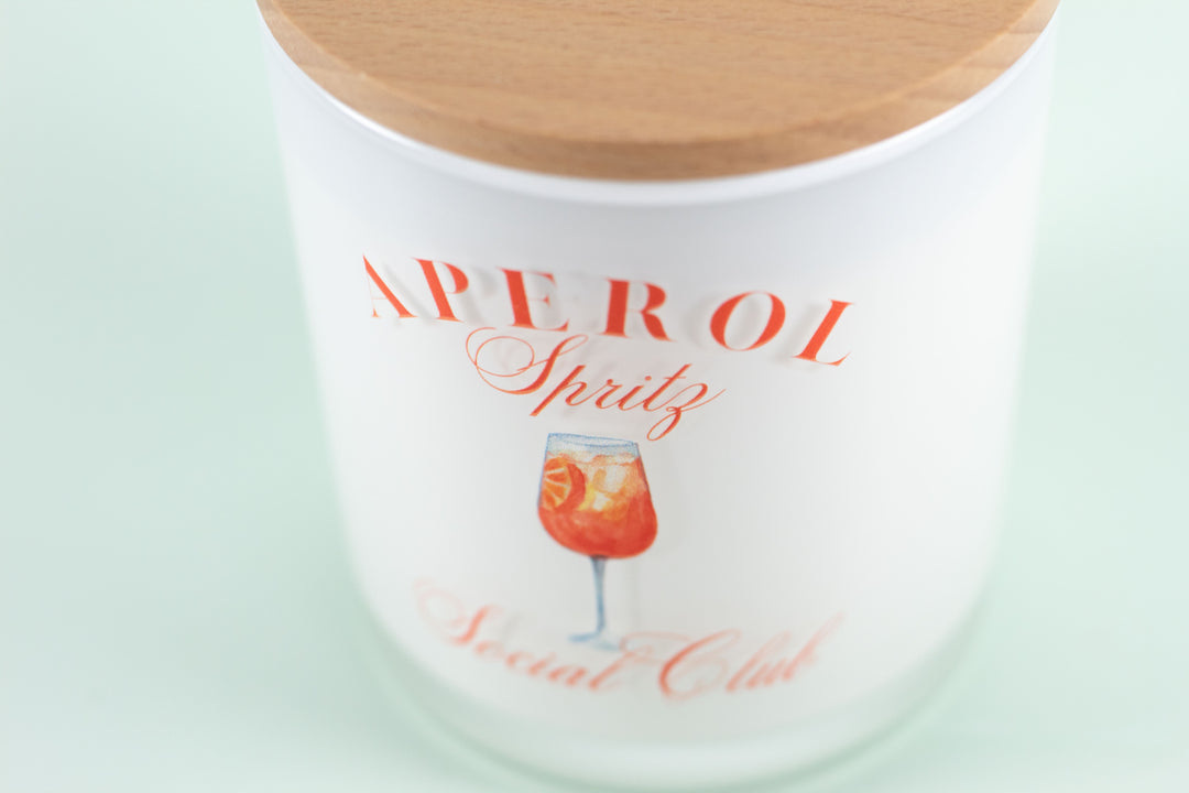 APEROL SPRITZ SOCIAL CLUB CANDLE