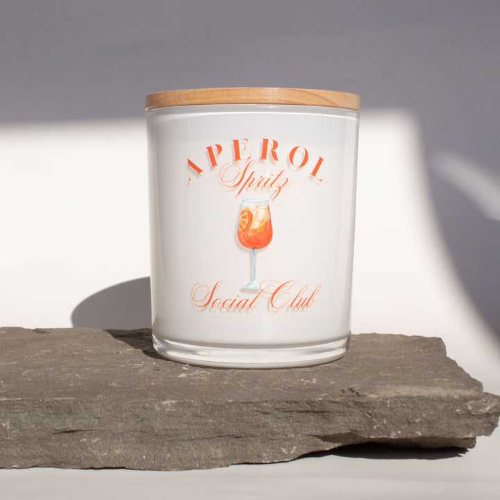 APEROL SPRITZ SOCIAL CLUB CANDLE