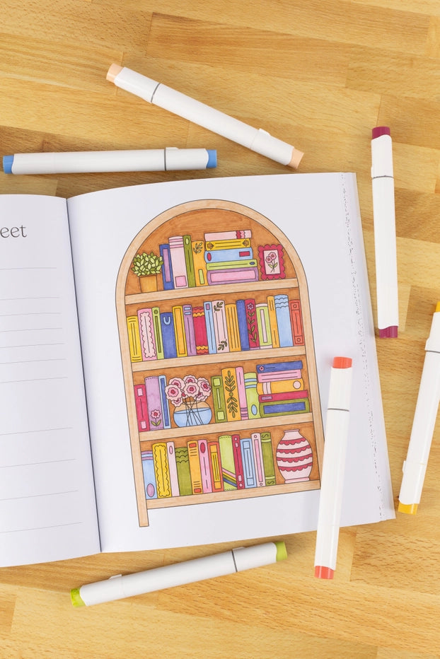 ALL BOOKED UP COLORING BOOK
