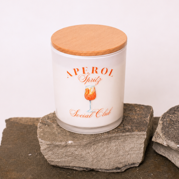 APEROL SPRITZ SOCIAL CLUB CANDLE