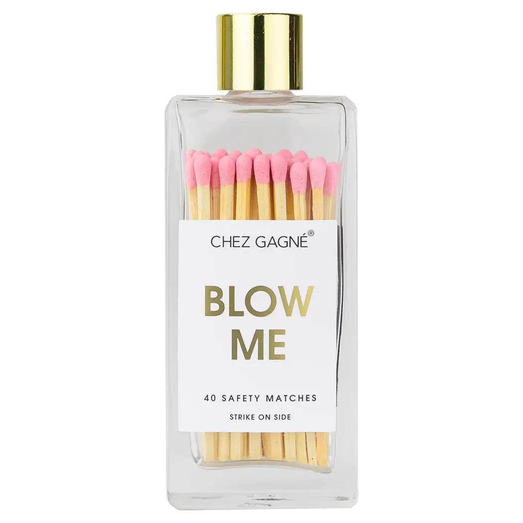 CHEZ GAGNE GLASS BOTTLE MATCHES