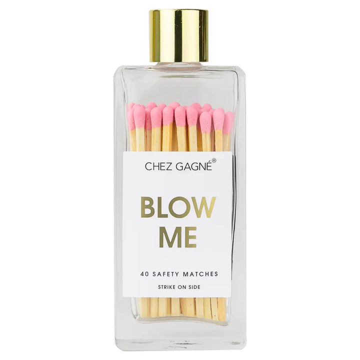 CHEZ GAGNE GLASS BOTTLE MATCHES