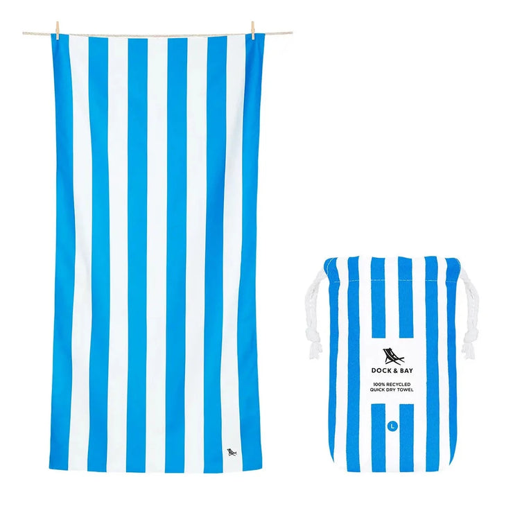  QUICK DRY BEACH TOWEL-BONDI BLUE