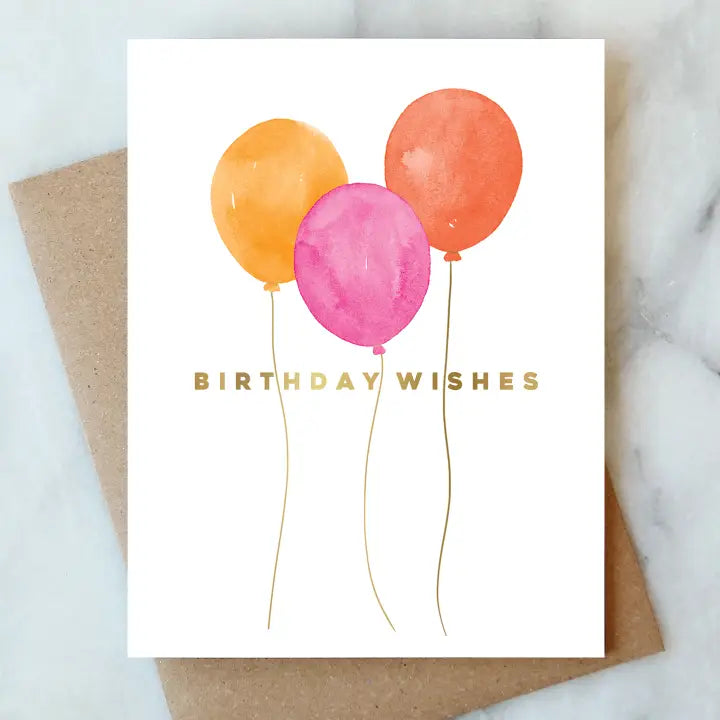 BALLOONS BIRTHDAY GREETING CARD