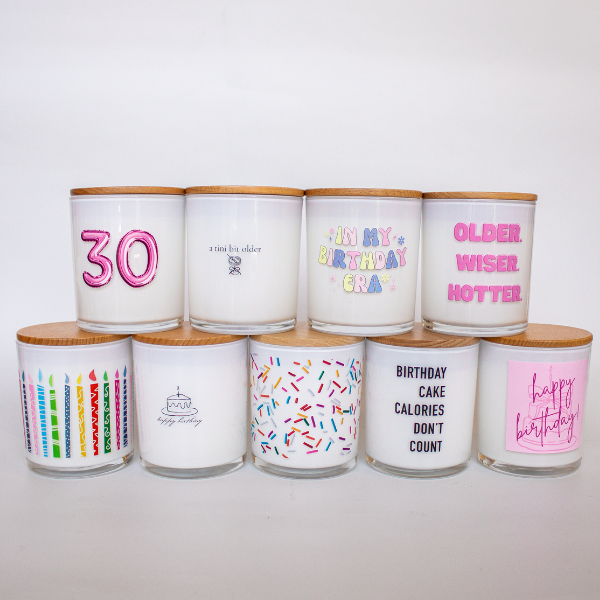 PINK HAPPY BIRTHDAY CANDLE