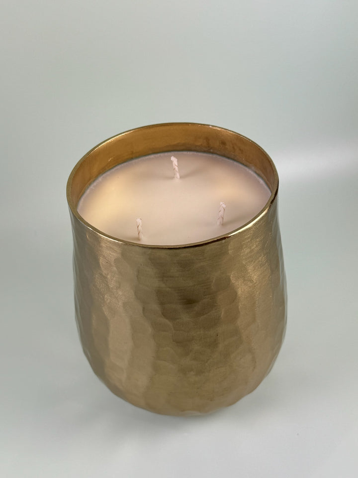 GOLD HAMMERED CANDLE