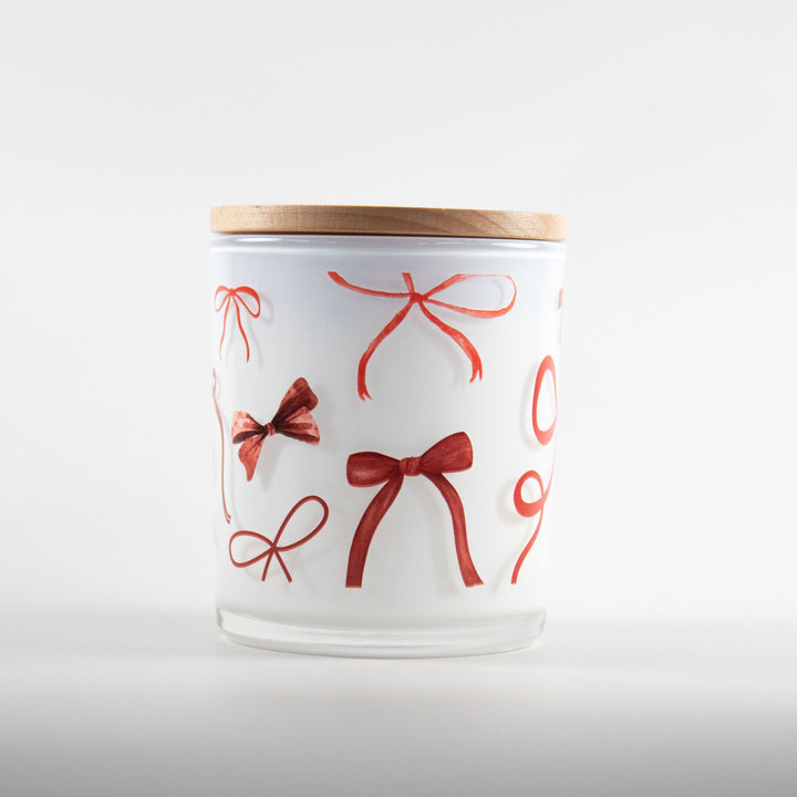 CHRISTMAS BOWS WRAP CANDLE