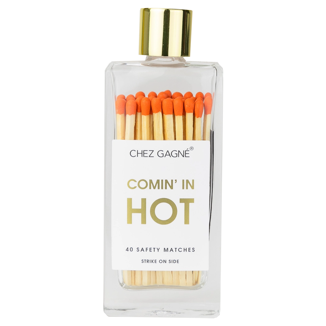 CHEZ GAGNE GLASS BOTTLE MATCHES