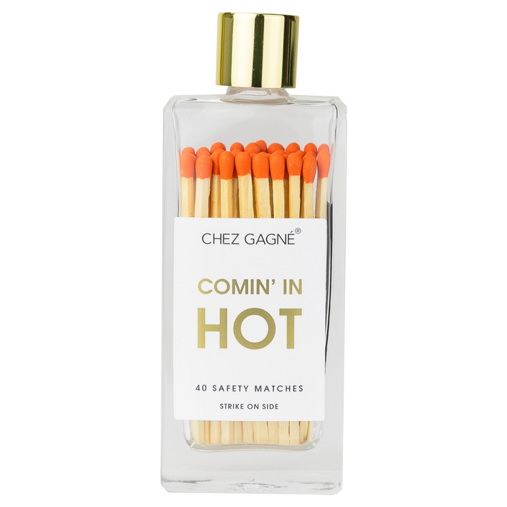 CHEZ GAGNE GLASS BOTTLE MATCHES
