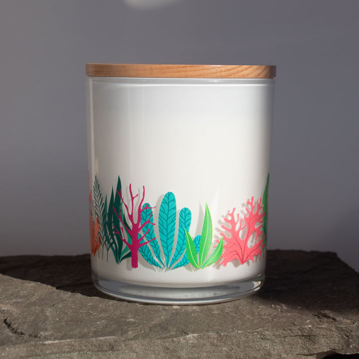 CORAL WRAP CANDLE