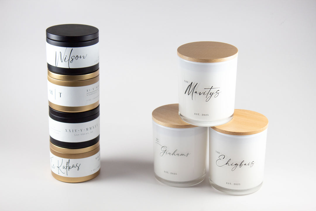 CLASSIC CUSTOM WEDDING CANDLE