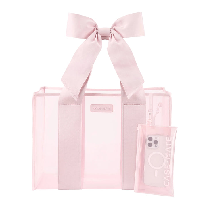 CASE-MATE BALLET PINK BOW JELLY TOTE BAG