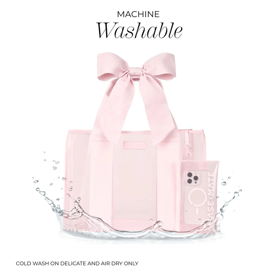 CASE-MATE BALLET PINK BOW JELLY TOTE BAG