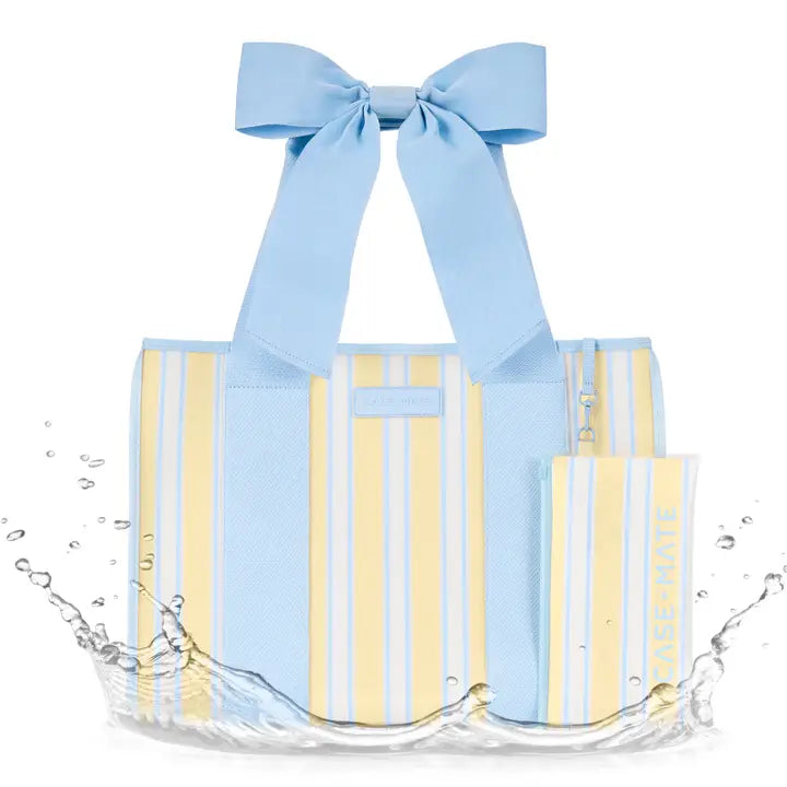 CASE-MATE CABANA STRIPE BOW JELLY TOTE BAG