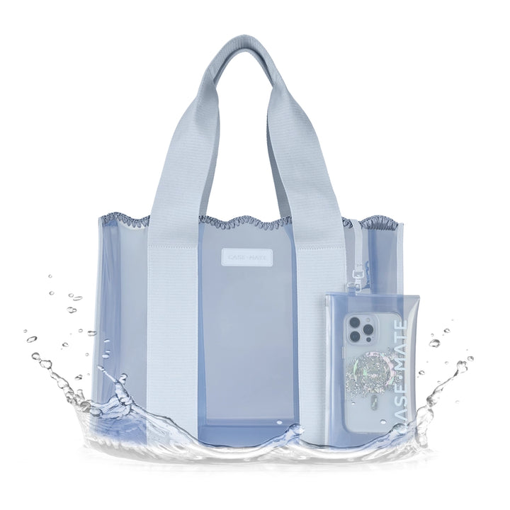 CASE-MATE CAROLINA BLUE CROCHET WAVE JELLY TOTE BAG