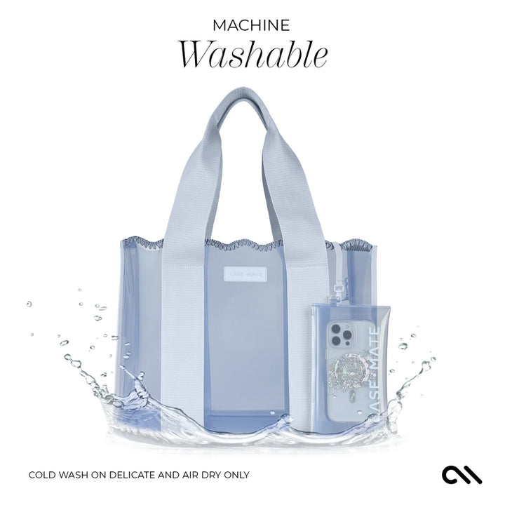 CASE-MATE CAROLINA BLUE CROCHET WAVE JELLY TOTE BAG
