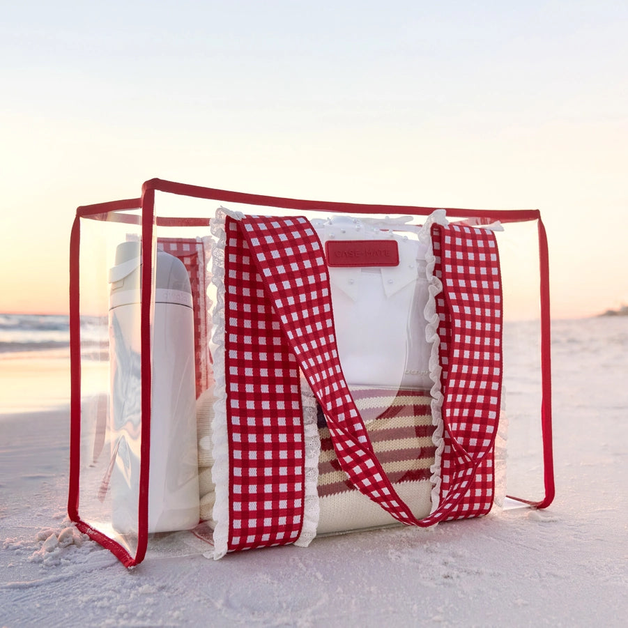 CASE-MATE CHERRY GINGHAM JELLY TOTE BAG
