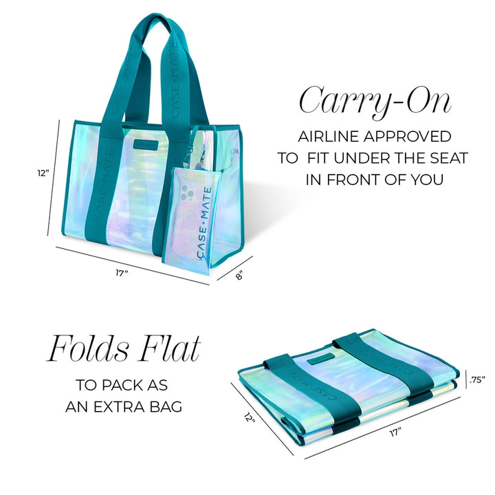 CASE-MATE EMERALD BLUE SOAP JELLY TOTE BAG