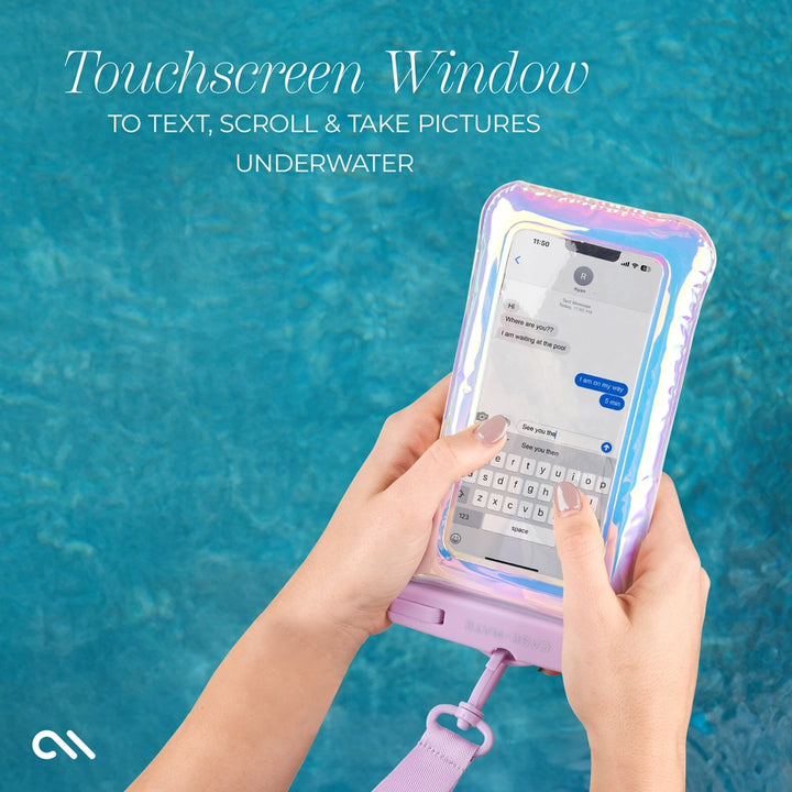 CASE-MATE WATERPROOF FLOATING PHONE POUCH - PURPLE PARADISE