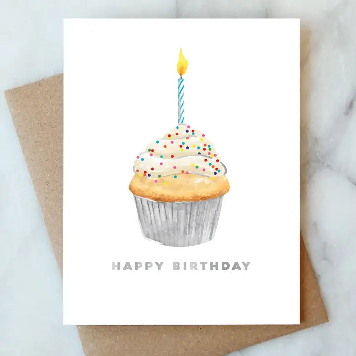 CUPCAKE BIRTHDAY GREETING CARD