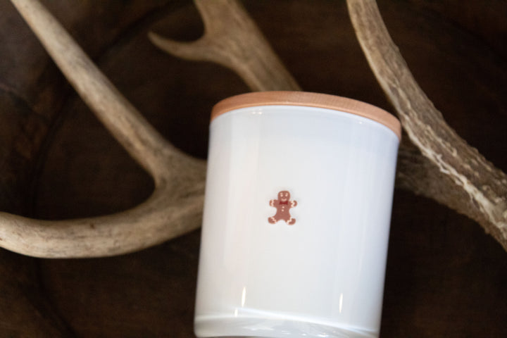 DAINTY GINGERBREAD MAN PRINTED CANDLE